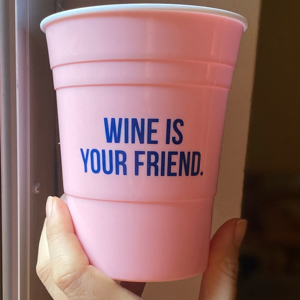 Hard Cup- Pink Drink Cup